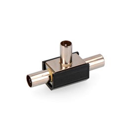 Edm Derivador TV 1 Clavija + 2 Bases Negro Blindado Retractilado