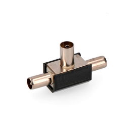 Edm Derivador TV 1 Base + 2 Clavijas Negro Blindado Retractilado