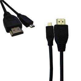 Edm Conexión HDMI a Micro HDMI alta velocidad 1.4 macho macho 1m
