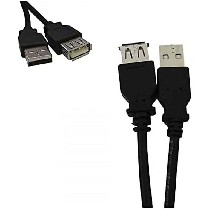 Logilink Cable USB 2.0 macho a hembra 5m Negro