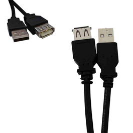 Logilink Cable USB 2.0 Macho - Hembra 5m Negro