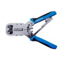 Logilink Crimpadora profesional para conectores RJ11, RJ12, RJ45 de acero inoxidable y polietileno en color metálico y azul