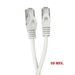 Edm Cable UTP Cat.5e Latiguillo RJ45 "Outex" Gris Cobre Polietileno 10 m