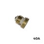 Fusible Tapón Roscado 40A 250V Porcelana Dorado