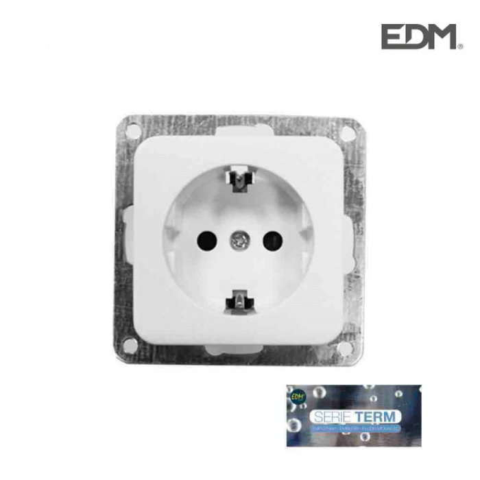 Shucko Base T/Tl Empotrar 16A Serie Term Blister E3-65303 Shucko Base T/Tl Empotrar 16A Serie Term Blister E3-65303