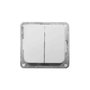 Edm Doble interruptor empotrar serie Term blanco