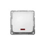 Edm Interruptor Luminoso Serie Term Blanco Empotrar 70x35x70mm