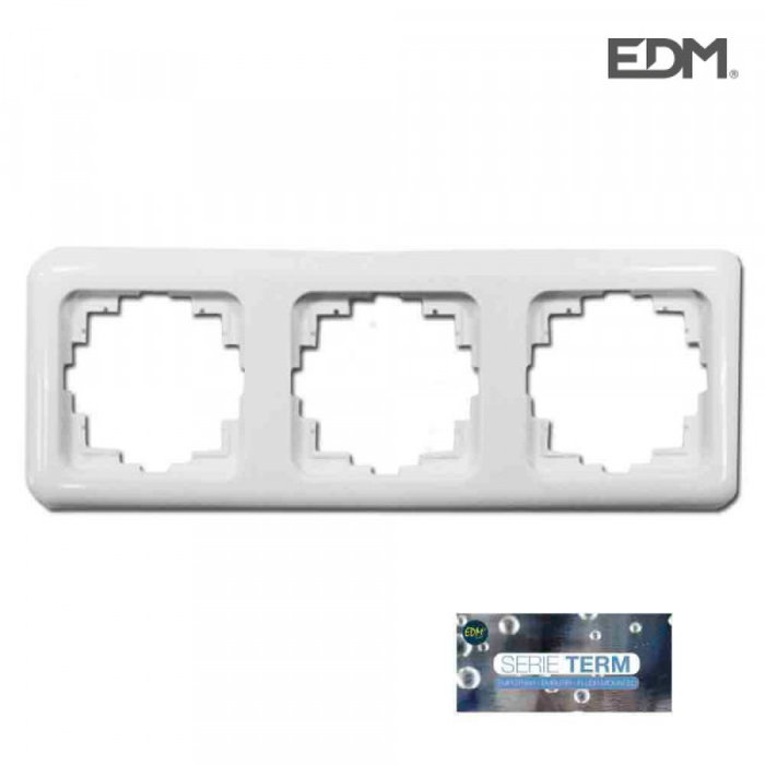 Marco Tres Elementos Empotrar Serie Term (Bolsa Blister) E3-65322
