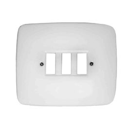 Solera Placa 3 Elementos Serie Estrella 422 Blanco Polipropileno Empotrar 139x115mm