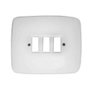 Solera Placa 3 Elementos Serie Estrella 422 Blanco Polipropileno Empotrar 139x115mm