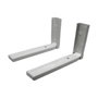 Edm Soporte para microondas extensible Blanco