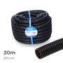 Edm Tubo Corrugado para Interior 11mm/16mm 20m Negro