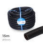 Edm Tubo Corrugado para Interior 13mm x 20mm 15m Negro