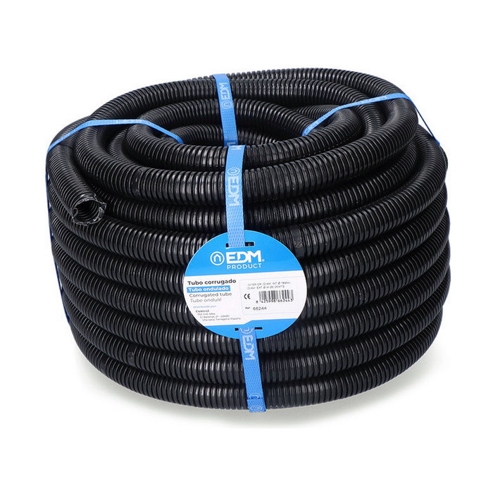Edm Tubo Corrugado para Interior 23mm/32mm 10m Negro Edm Tubo Corrugado para Interior 23mm/32mm 10m Negro