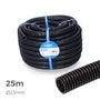 Edm Corrugado Interior 23mm Ø x 32mm Ø 25m CE PVC Negro