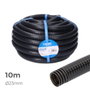 Edm Corrugado Exterior M-32 Medida 23mm Exterior 32mm Longitud 10m PVC Color Negro