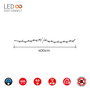 Edm Guirnalda easy-connect 4m 60 leds azul