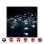 Edm Cortina de Luces Easy-Connect 2x1m 10 Tiras 100 LEDs Blanco Frío IP44 Interior/Exterior