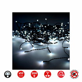 Edm Cortina LED Easy-Connect Blanco Frío 2x2m