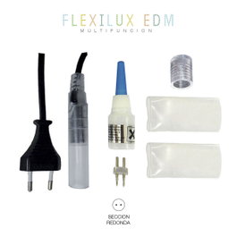 Edm Kit alimentador-conector tubo Flexilux y Flexiled max 1380 W