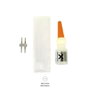 Edm Kit union tubo flexilux/flexiled 2 vias conector 13mm punta punta funda cola