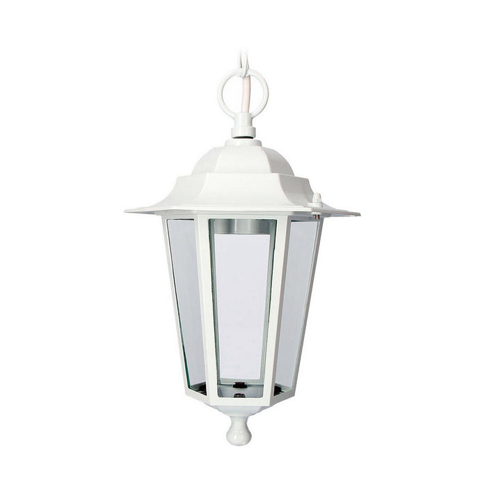 Edm Aplique exterior Zurich blanco de aluminio y cristal para techo Edm Aplique exterior Zurich blanco de aluminio y cristal para techo