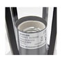 Edm Farol de aluminio y cristal Zurich negro ø19,5x37,5cm IP44 E27