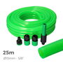 Edm Kit Manguera de Jardín Estándar Verde Fluor, Ø15 mm (5/8 Pulg), 25 m