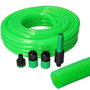 Edm Kit manguera de jardín estándar 25 m, ø15 mm, verde fluorescente