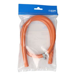 Edm Kit Manguera Butaflex Bicapa 9x15mm 0,80m Naranja (Incluye 2 Abrazaderas)