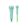 Benson Pluviómetro medidor de lluvia con capacidad máxima de 40 mm / ml/m², estaca de fijación incluida, color verde transparente
