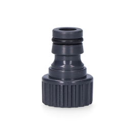 Edm Conector Roscado Hembra 1/2 Pulg Polipropileno Gris