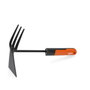 Edm Azada y rastrillo de jardinería gris/naranja 31 cm