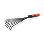 Edm Rastrillo de jardinería gris/naranja 38 cm