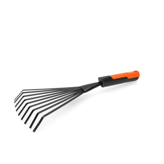 Edm Rastrillo de jardinería gris/naranja 38 cm