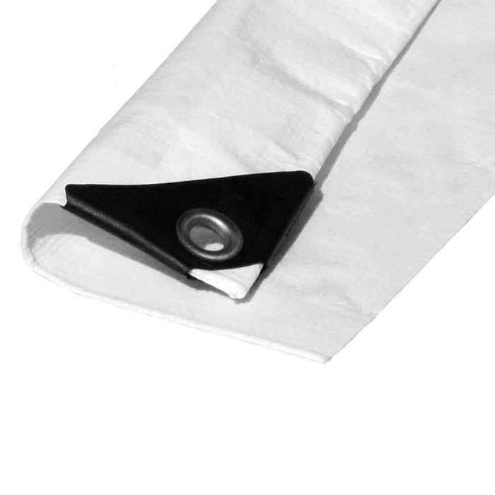 Edm Toldo de polietileno de doble cara Blanco 4 x 5 m Edm Toldo de polietileno de doble cara Blanco 4 x 5 m
