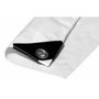 Edm Toldo de polietileno de doble cara color blanco 5 x 8 m