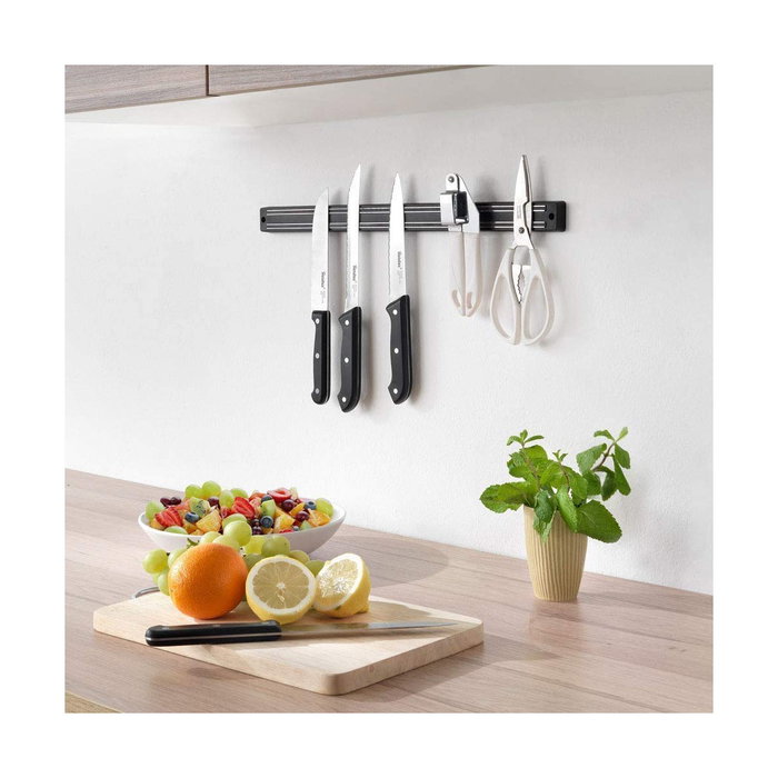 Metaltex Barra de colgar cuchillos magnética 33 cm Negro Metaltex Barra de colgar cuchillos magnética 33 cm Negro