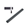 Metaltex Barra de colgar cuchillos magnética 33 cm Negro