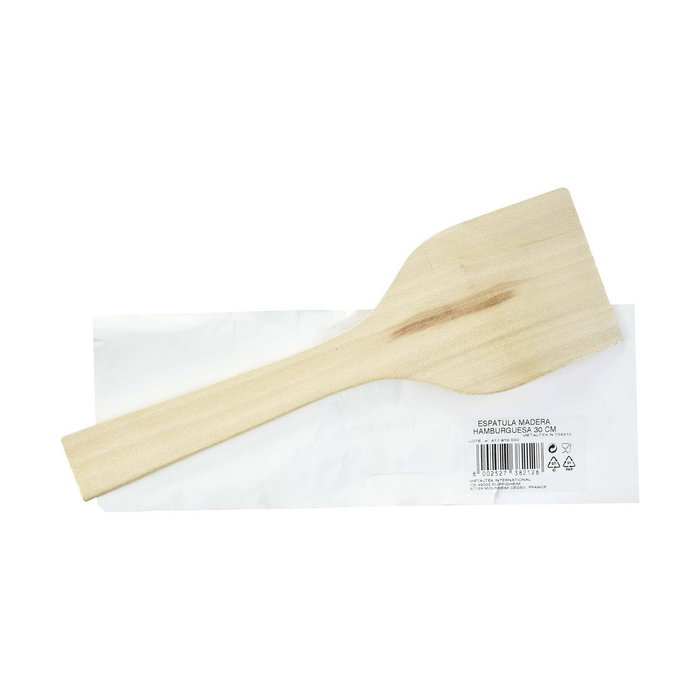 Metaltex Pala de madera para hamburguesas 30 cm