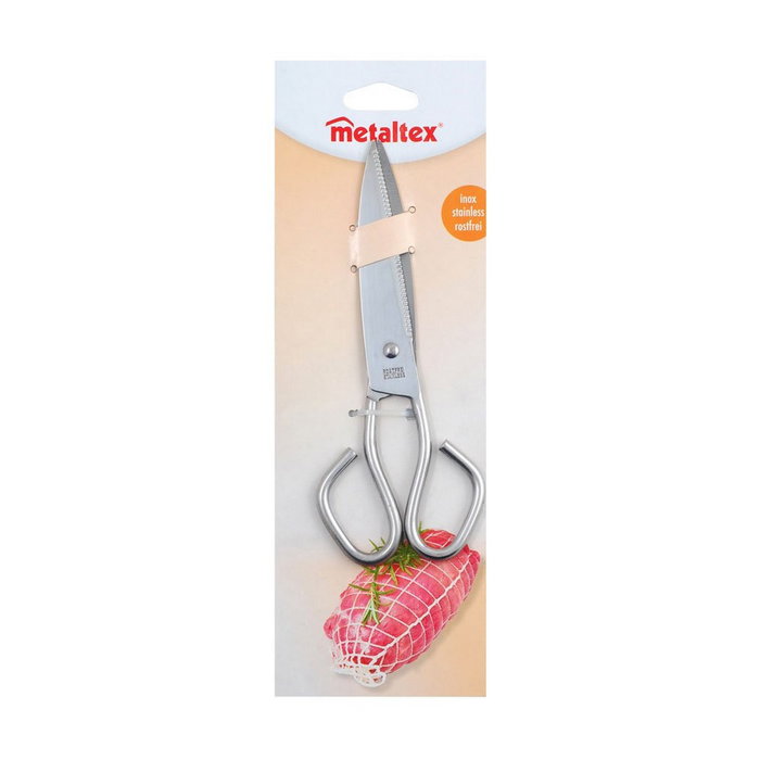 Metaltex Tijeras de cocina de acero inoxidable 18 cm