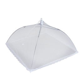 Metaltex Cubreplatos de Nylon Plegable 30 x 30 cm Blanco