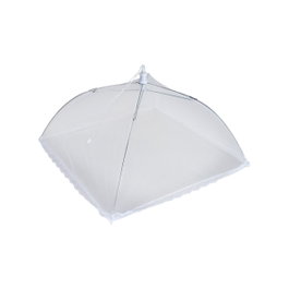 Metaltex Cubreplatos de nylon plegable 30 x 30 cm Blanco