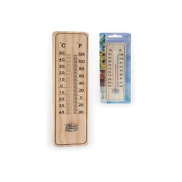 Ipae Progarden Termómetro para interior y exterior 20cm Madera