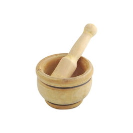 Metaltex Mortero de madera con maza Ø 12 cm