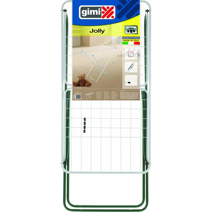 Gimi Jolly C6 Tendedero de Acero Lacado con 18 m de Tendido Gimi Jolly C6 Tendedero de Acero Lacado con 18 m de Tendido