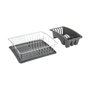 Metaltex Escurreplatos con bandeja extraíble 35 x 30 x 11 cm Gris