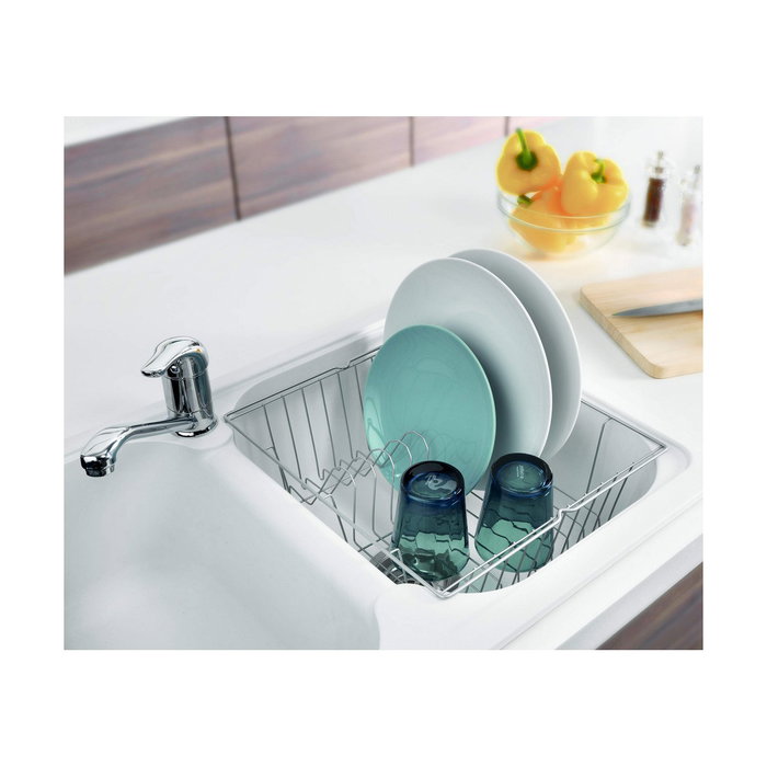 Metaltex Escurreplatos con bandeja extraíble 35 x 30 x 11 cm Gris