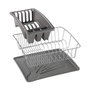 Metaltex Escurreplatos con bandeja extraíble 35 x 30 x 11 cm Gris