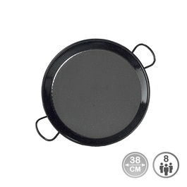 Vaello Paellera Tradicional Acero Esmaltado Ø38 cm (8 Personas) Cocina Gas